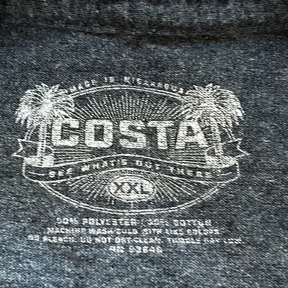 Costa gray men’s short sleeve tee. Size XXL. Good used condition. - Picture 5 of 5